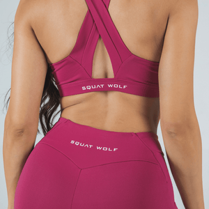 Athena Deep Fuchsia Look | Bra + Leggings