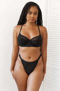 Chic Balcony Bra (Set) - Black