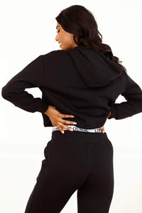 Cropped Hoodie - Black