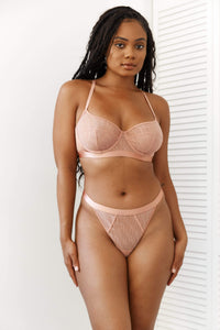 Chic Balcony Bra (Set) - Pink