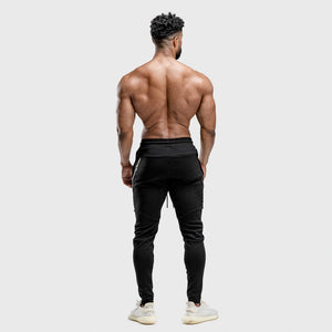 Warrior Jogger Pants - Black with Black Panel