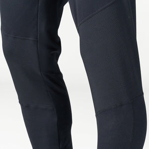 Statement Ribbed Joggers Reimagined - Black