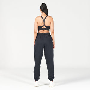 Waistband Surprise Joggers - Black