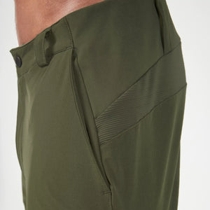 Statement Ribbed Smart Pants - Kombu Green