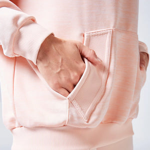 Code Oversized Drip Hoodie - Peach Whip Marl