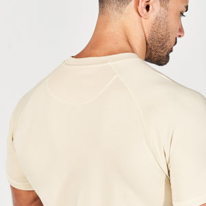 Golden Era Raglan Muscle Tee - Brown Rice