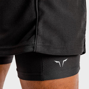 Hybrid 2-in-1 Shorts - Full Onyx