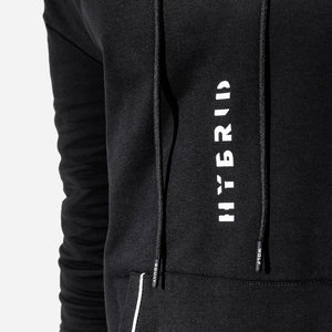 Hybrid Vertical Hoodie - Black