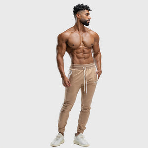 HYPE Joggers - Beige with White Panel