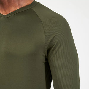 Core Level Up V-Neck Tee - Kombu Green