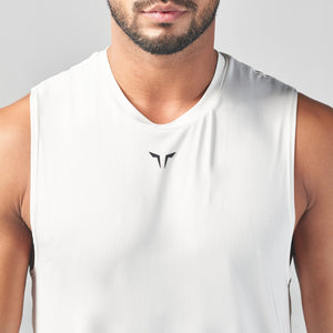 Essential Gym Tank- Pearl White