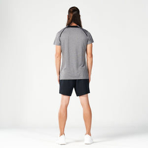 Code V-Neck Muscle Tee - Grey Marl