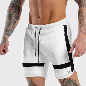 HYPE Shorts - White with Black Panels