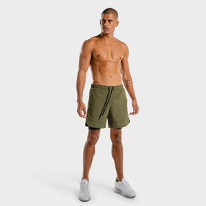 Limitless 2-in-1 Shorts - Khaki And Black