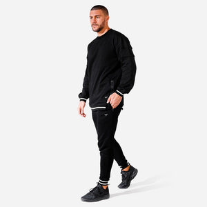 Hybrid Oversize Sweatshirt - Black