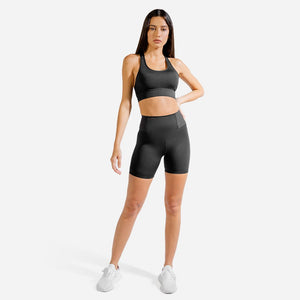 Limitless Plush Cycling Shorts - Black