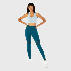 Infinity Seamless Workout Leggings - Blue Coral