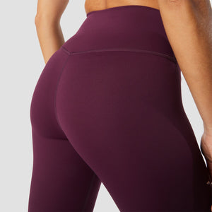 Infinity Cropped 7/8 Leggings - Burgundy