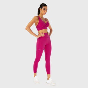 Infinity Cropped 7/8 Leggings - Festive Fuchsia