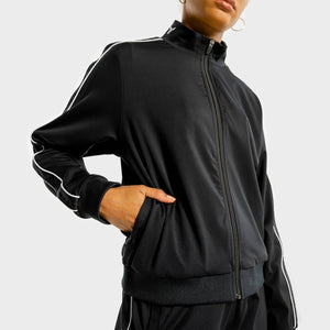 Noor Track Top - Onyx