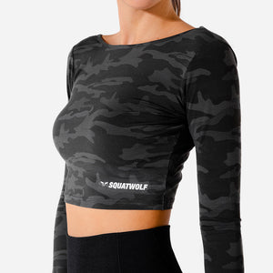 Warrior Crop Tee - Camo