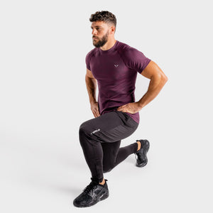 Wolf Seamless Tee - Burgundy