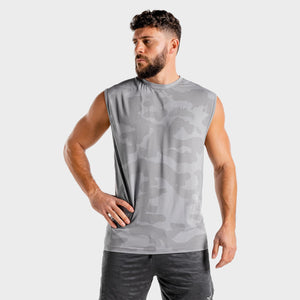 Wolf Seamless Tank - Grey