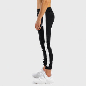 HYPE Joggers - Black with White Panel