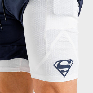 Superman 2 in 1 Shorts - Blue