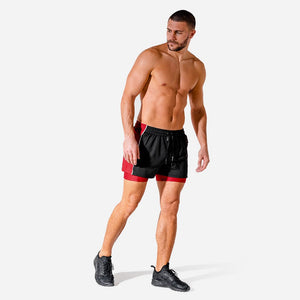 Hybrid 2-in-1 Gym Shorts - Onyx