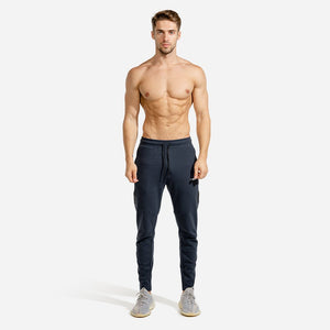 Warrior Jogger Pants - Navy with Black Panel