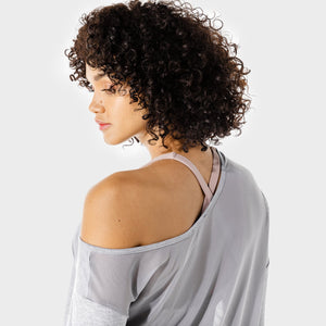 Women's Fitness - Asymmetric Top - Grey Marl