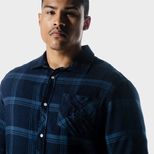 Golden Era Flannel Shirt - Patriot Blue Check