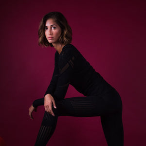 Seamless Black Look | Top + Leggings