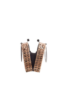 Espresso Wicker Bag Short