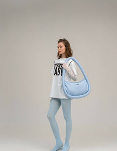 Blue hoop bag