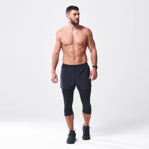 LAB360° 2-in-1 Legging Shorts - Black