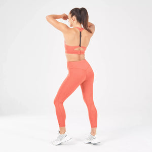 Serpent Zip Up Bra - Mineral Red