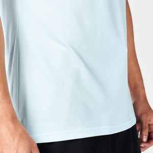 Code V-Neck Muscle Tee - Skylight Marl