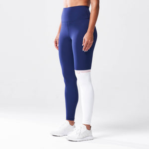 LAB360° Colour Block Leggings - Medieval Blue