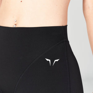 Core V-Cropped Leggings - Black