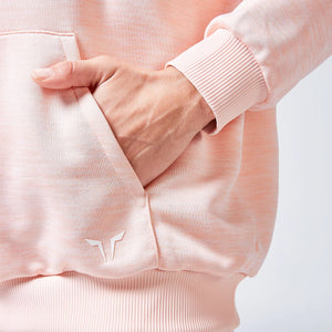 Code Oversized Drip Hoodie - Peach Whip Marl