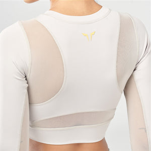 Code Power Crop Top - Willow Grey