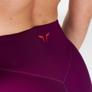 Core V-Biker Shorts - Dark Purple