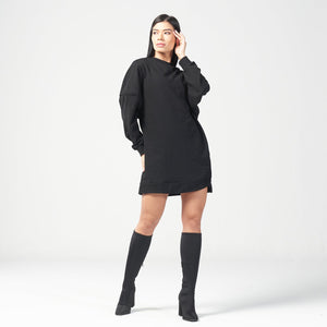 Infinity Relaxed Fit Dress - Black