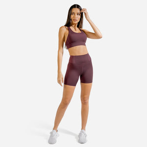 Limitless Plush Cycling Shorts - Mulberry