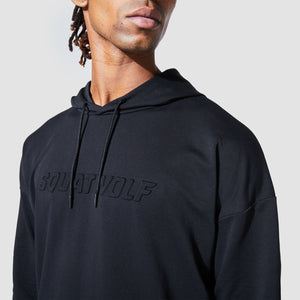 Graphic Wordmark Hoodie - Black