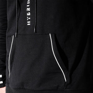 Hybrid Vertical Hoodie - Black