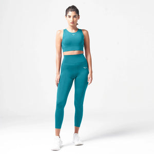 Essential Cropped Leggings 24" - Deep Lagoon