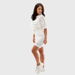 Vibe Mesh Tee - White